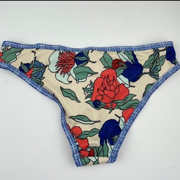 Tavik Jayden Beige Floral Print Bikini Bottom - Picture 6 of 7